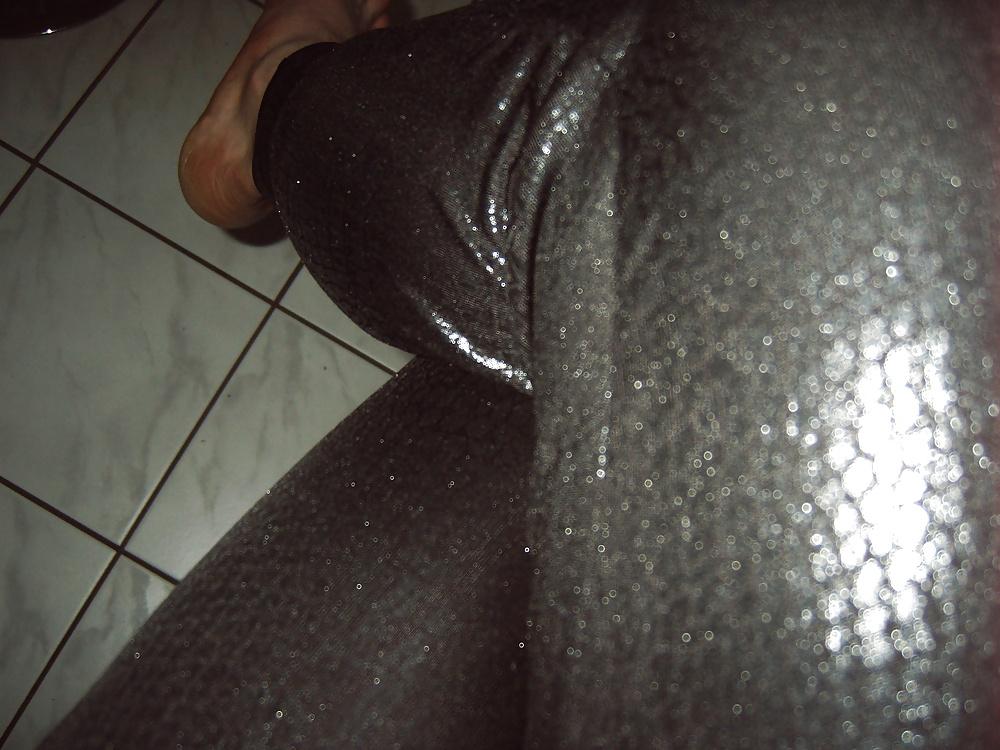 14P Nylon , Leggings , Black High Heels