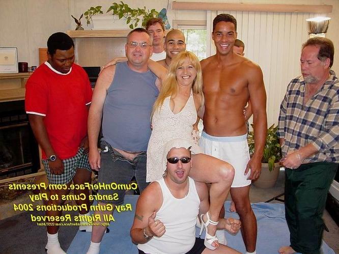 16P Blonde girl gangbang and messy facial