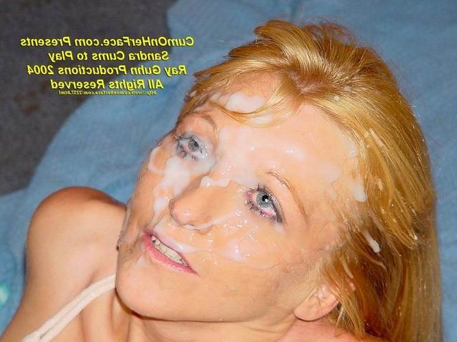 16P Blonde girl gangbang and messy facial