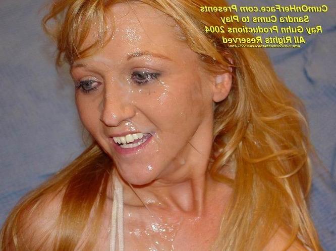 16P Blonde girl gangbang and messy facial
