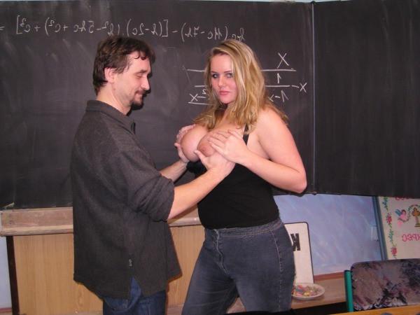 16P Plump busty college girl gets some