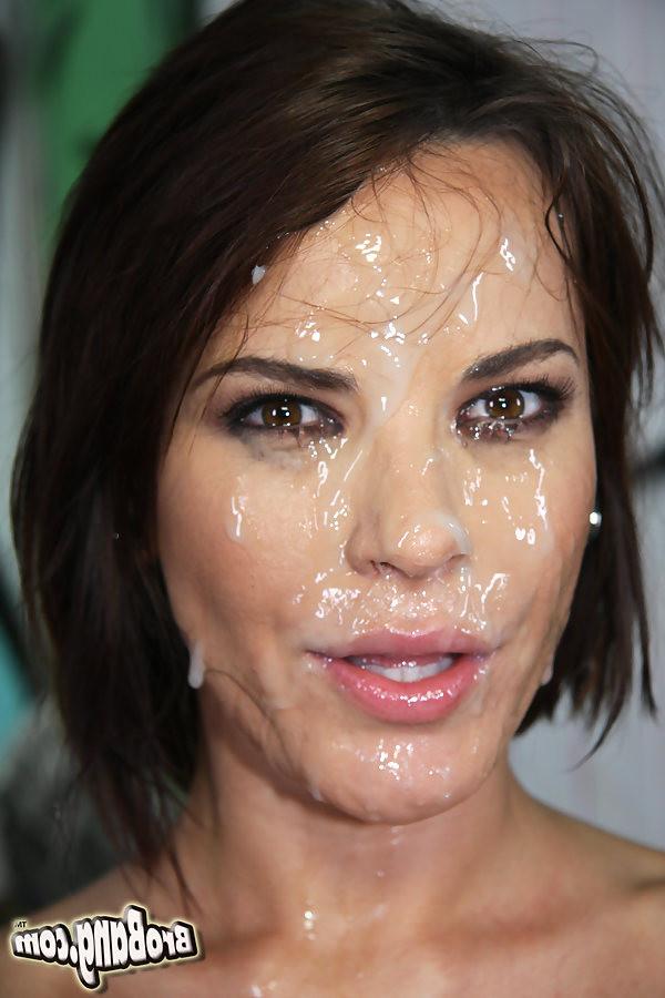 18P Busty Dana DeArmond gets bukkaked by eight black gangstas