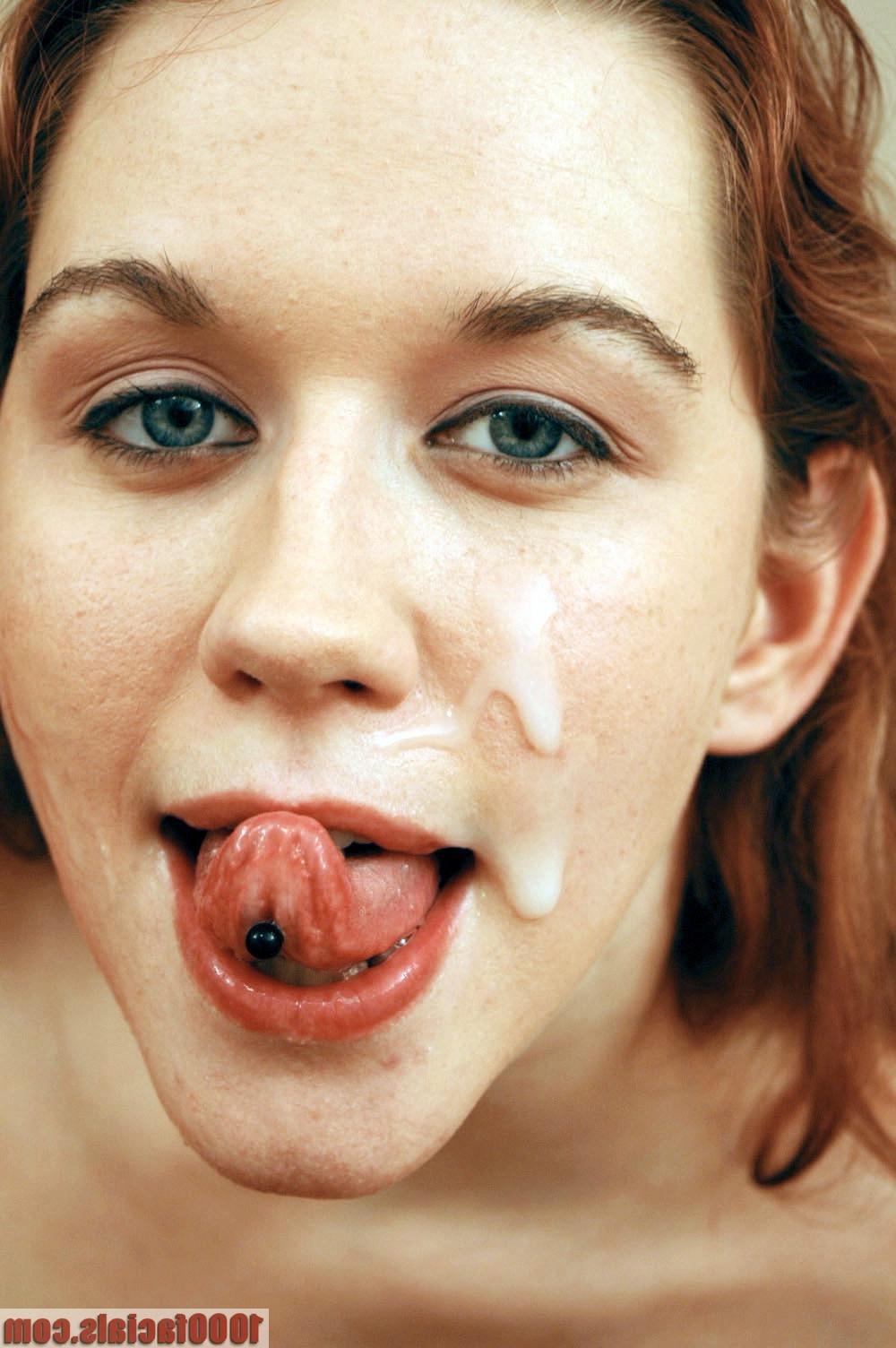18P Redhead nympho gives sizzling blow job with facial