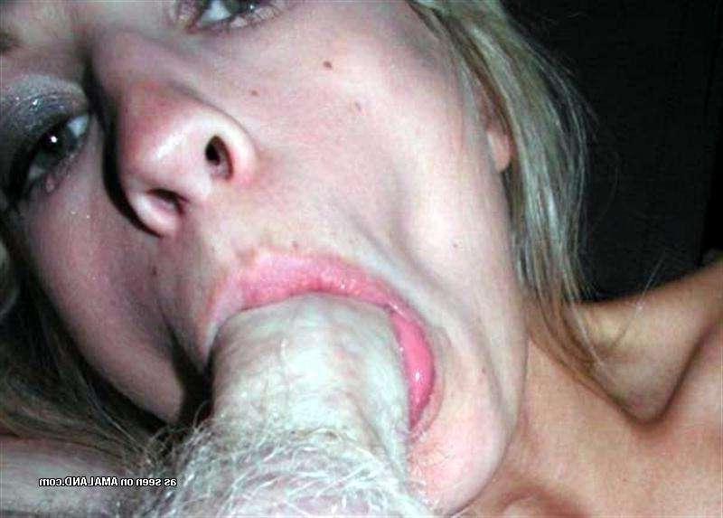 15P Gallery of an amateur blonde babe giving a hardcore blowjob