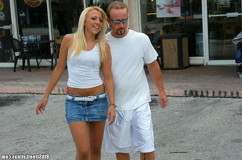 15P Super cute blonde latina with killer ass gets banged on first day in usa