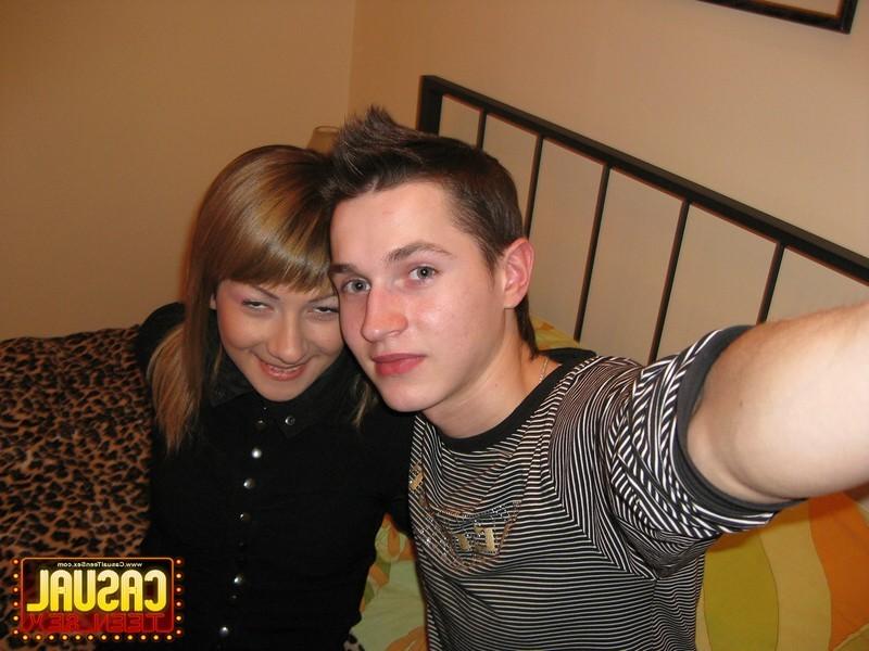 16P Cute Russian teen gives a blowjob and gets banged good in bed