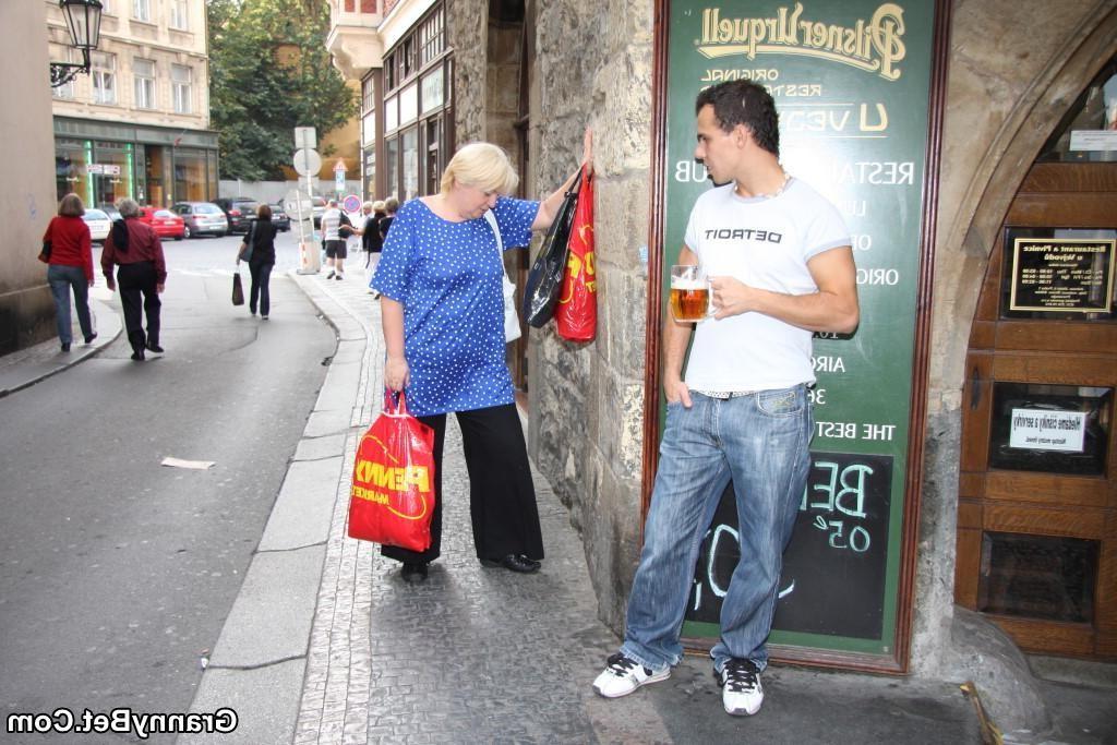 16P The chubby mature will blow the young man then take a place