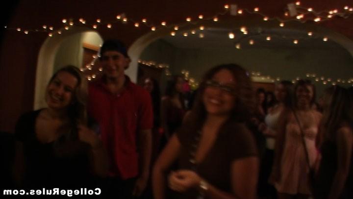 15P Hot college girls love blowjob