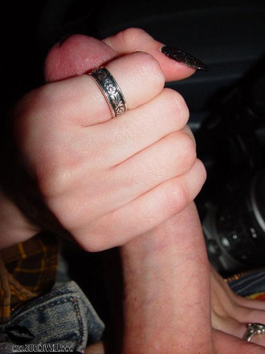 16P Cute redhead teen babe doing amazing blowjob in her car