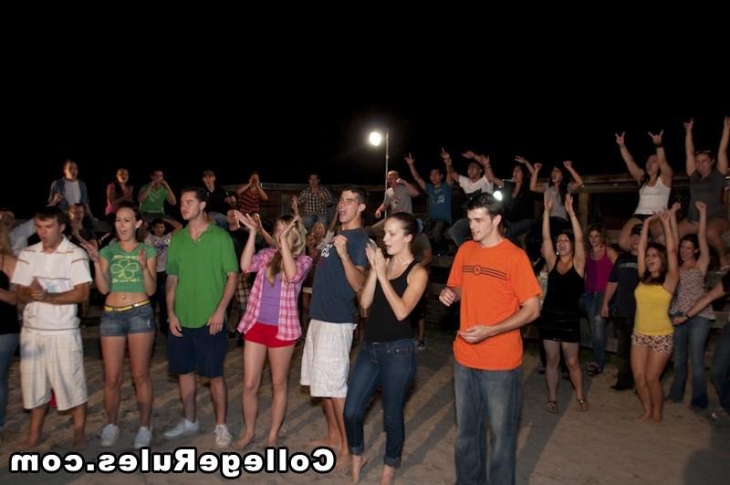 15P Pretty college girl is fucked from behind after party