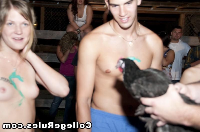 15P Pretty college girl is fucked from behind after party