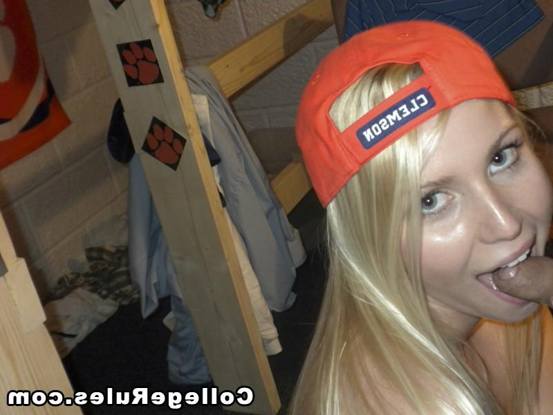 15P Blonde college teen getting her pussy licked and fingered
