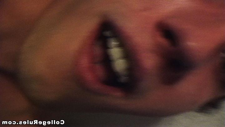 15P Pretty college girl is fucked from behind after party