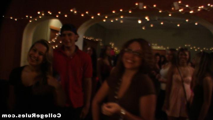 15P Drunk college girl is getting fucked at the backyard