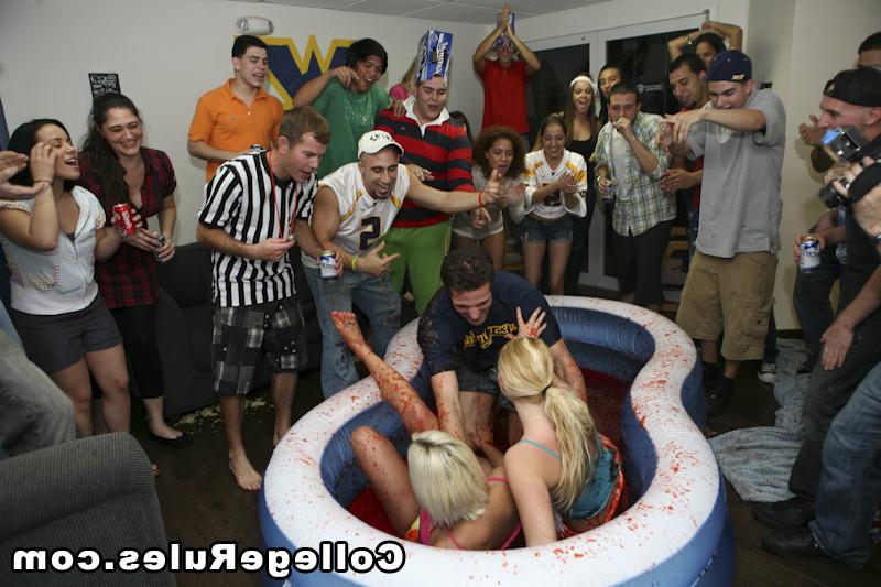 15P Naughty college girls were drunk and having girl to girl sex