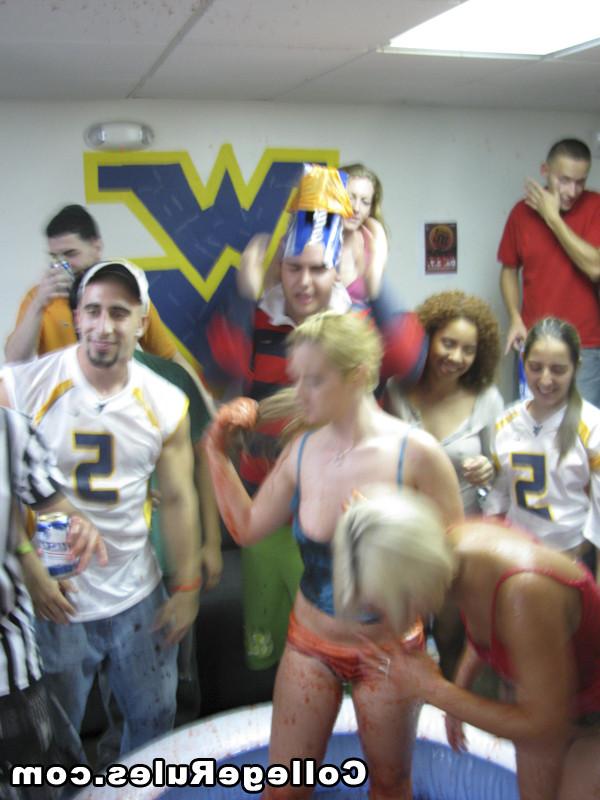 15P Busty college girl is fucked by three pervert boys