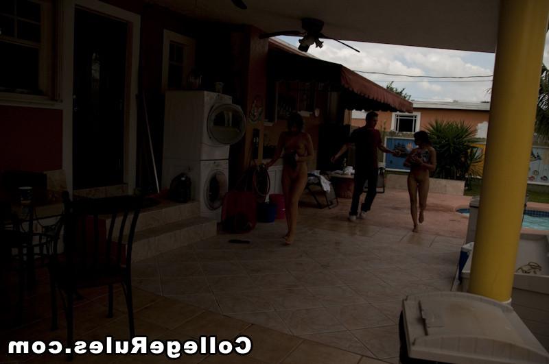 15P Busty college girl is fucked by three pervert boys