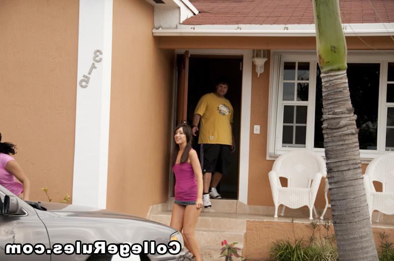 15P Busty college girl is fucked by three pervert boys
