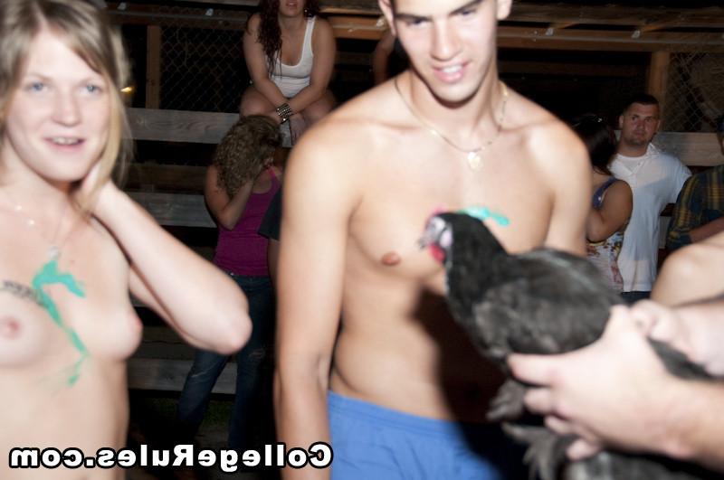 15P Busty college girl is fucked by three pervert boys