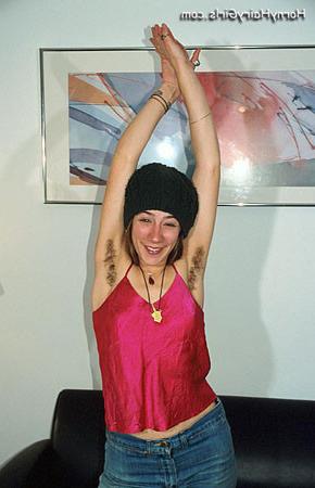 15P casual hairy hippie girl