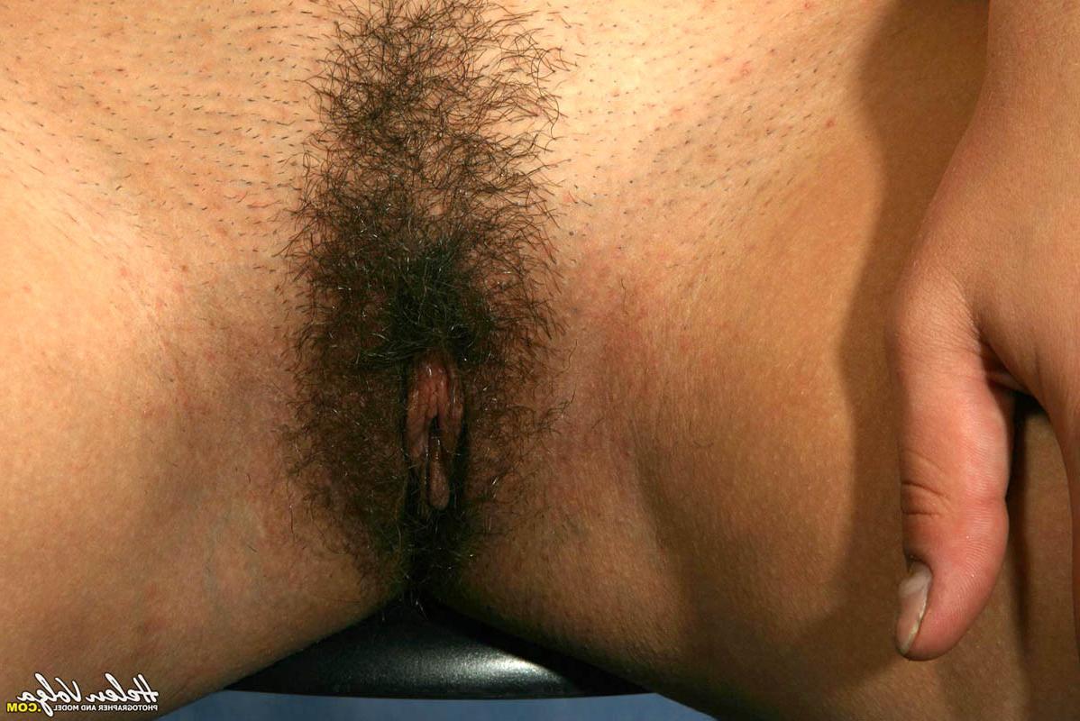 16P russian bold brunette shows her hairy pussy