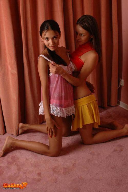 17P Two beautiful girlfriends expose their hot young bodies