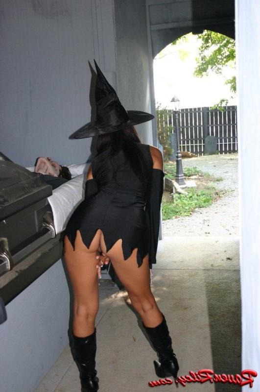15P Beautiful young witch showing her hot body