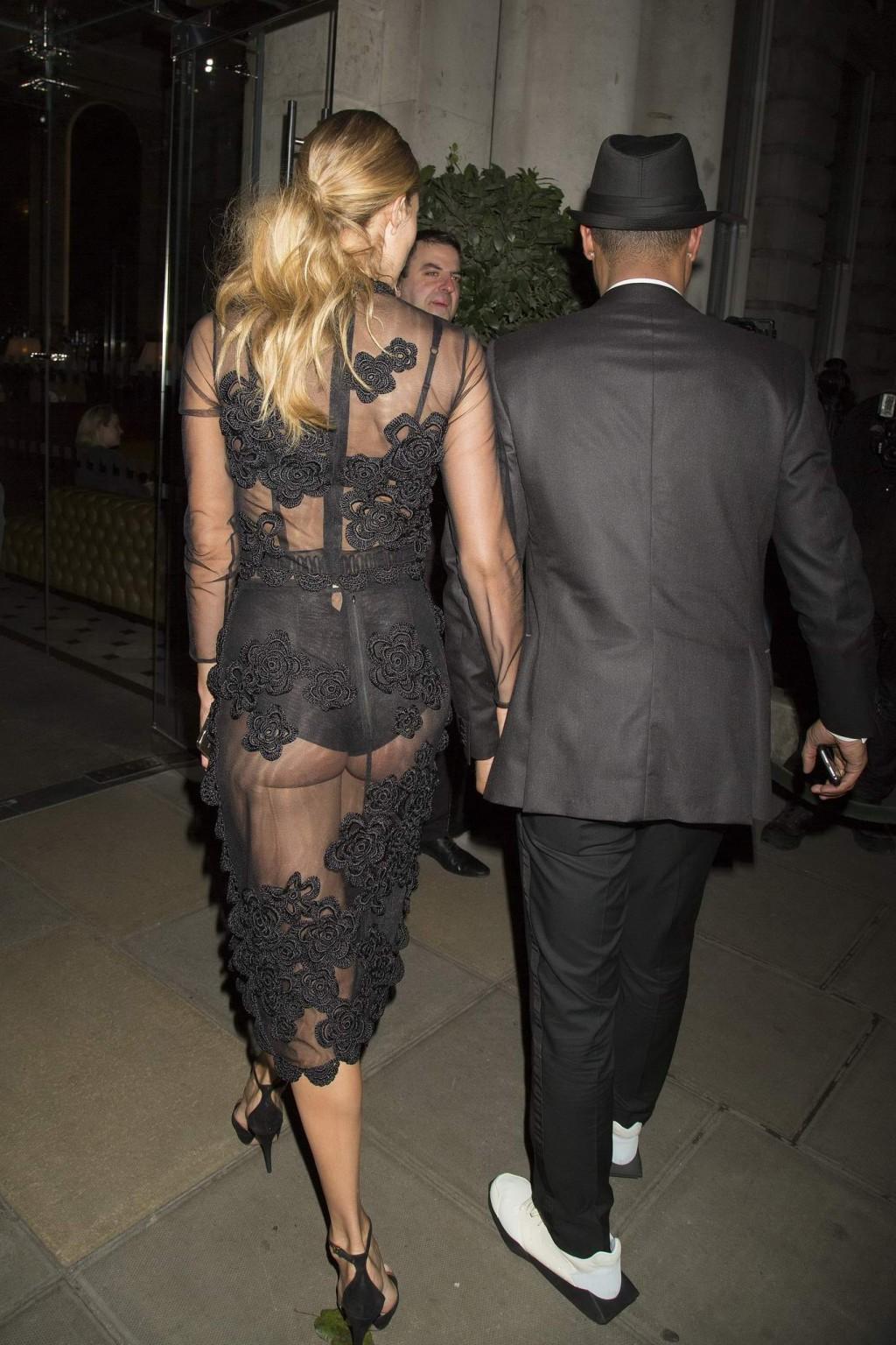 16P Doutzen Kroes see through to undies at Victorias Secret Fashion Show After Party