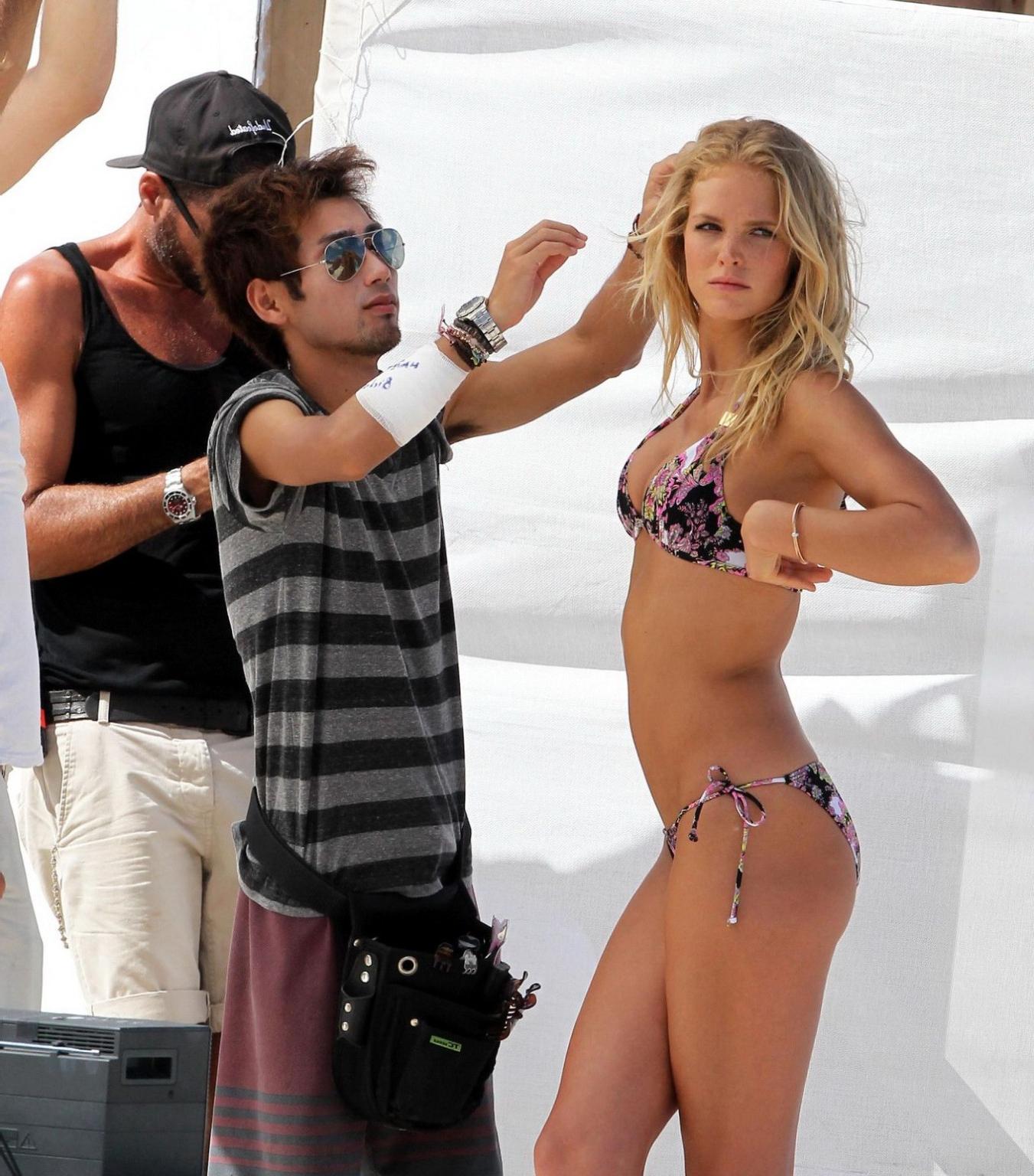 10P Erin Heatherton poses wearing sexy Victoria's Secret bikini collection in St. Ba