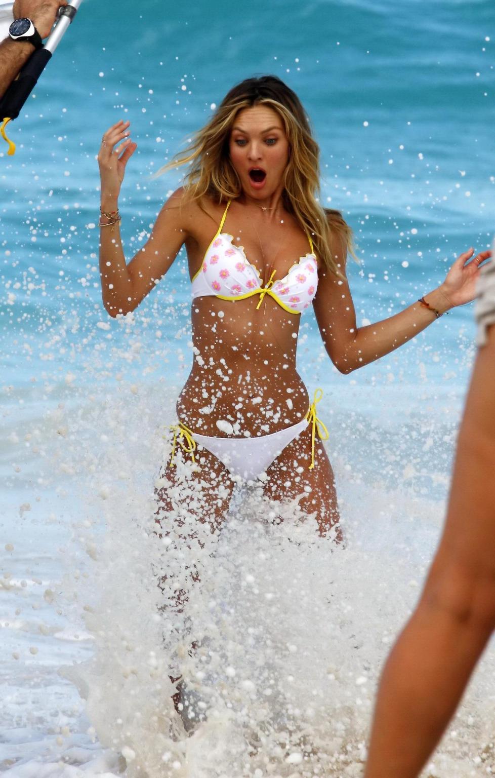 10P Candice Swanepoel wearing sexy Victoria's Secret bikini collection in St. Barts