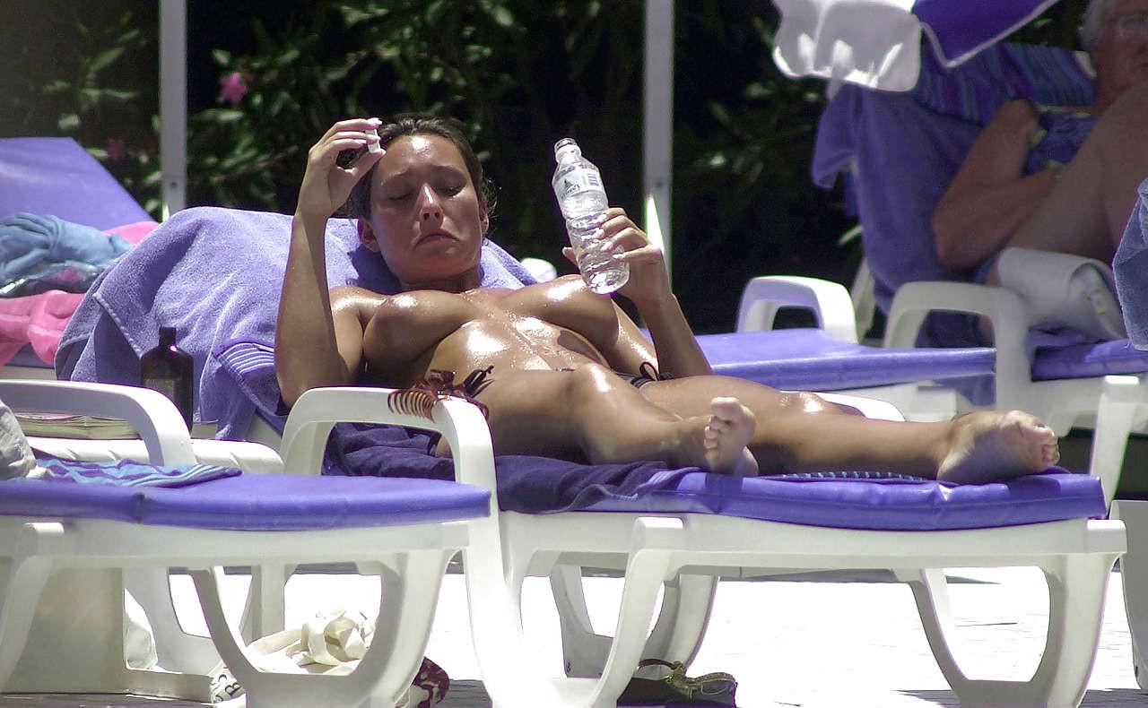 16P Lucinda Rhodes Flaherty showing her big tits and flash panties