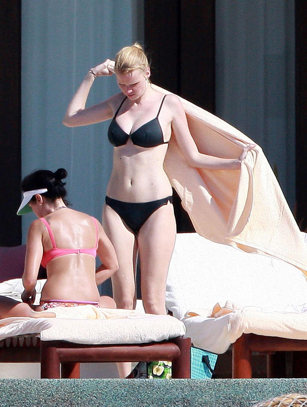 10P Lara Stone having fun in bikini on yacht and showing her nice tits