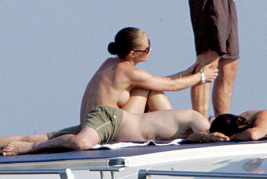 16P Rebecca Gayheart showing her nice tits on yacht paparazzi pictures