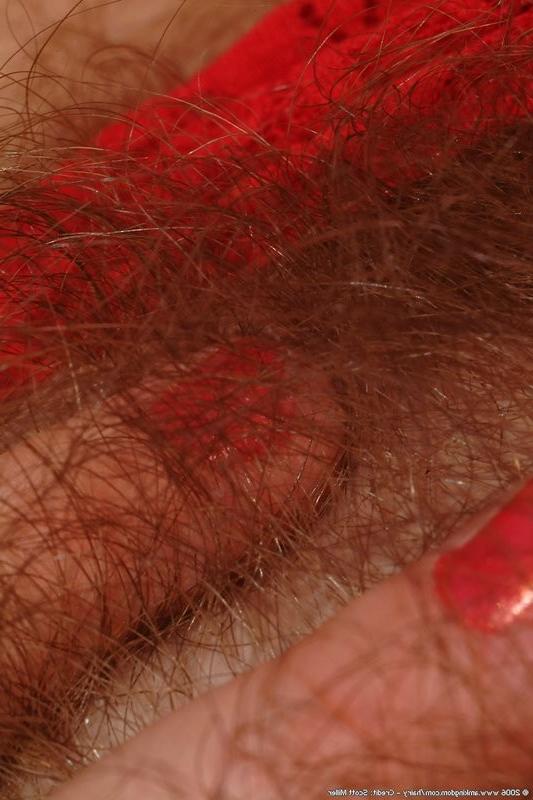 15P Big chunky butt Grace pulls her red panties aside and shows bush