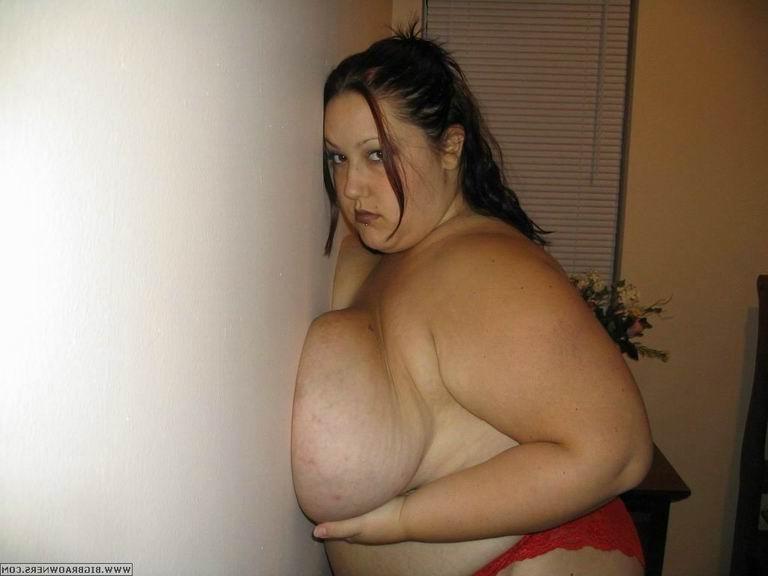 16P fat BBW woman with giant big tits in lingerie