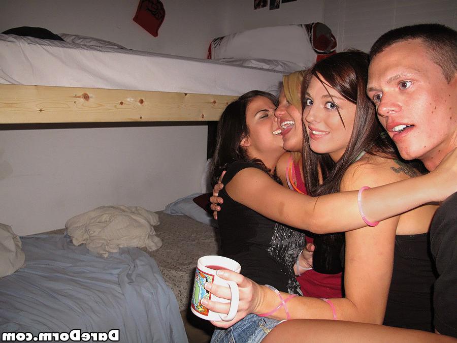 16P College coeds dorm party