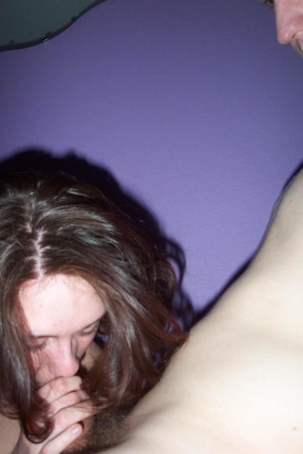 18P Brunette sucks cock and gets cummed on her boobs
