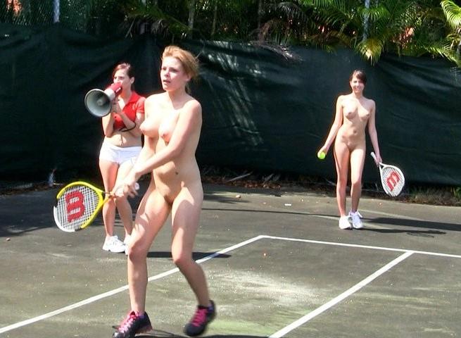 12P Tennis girl team at this college gets hazed in public