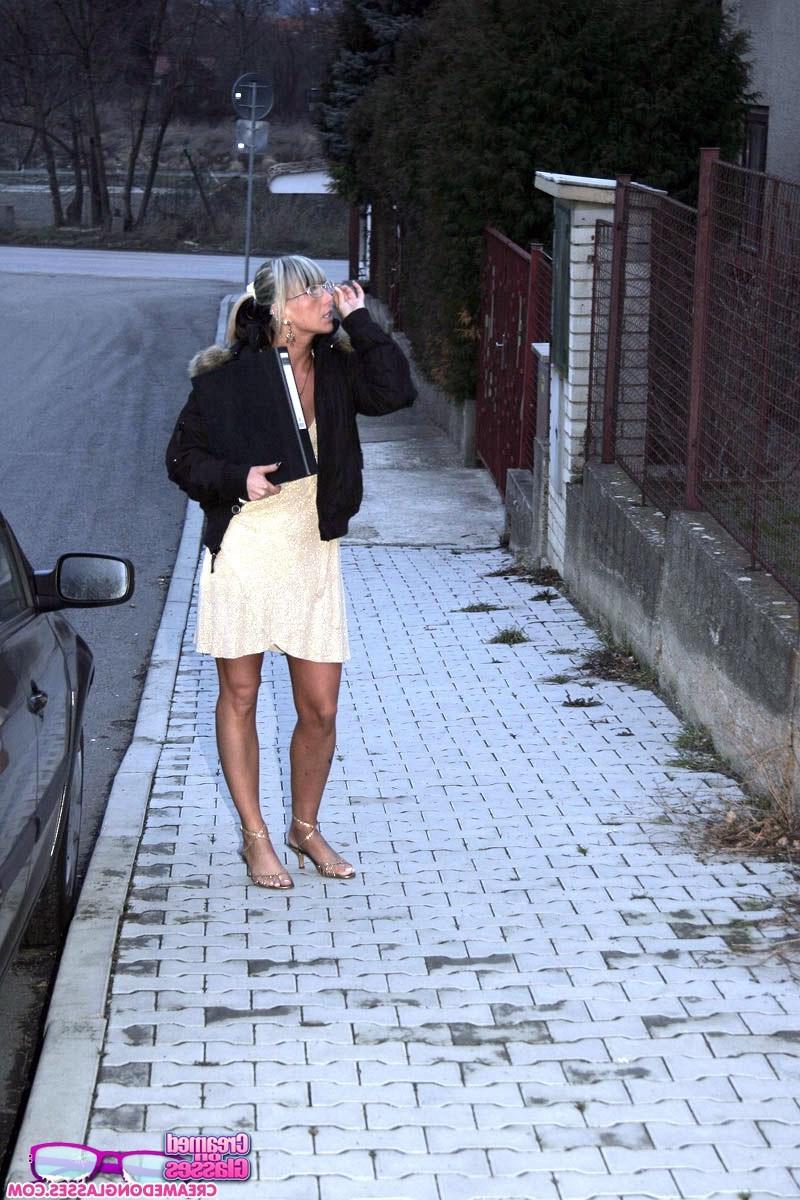14P Blonde secretary handles three office cocks wit her body