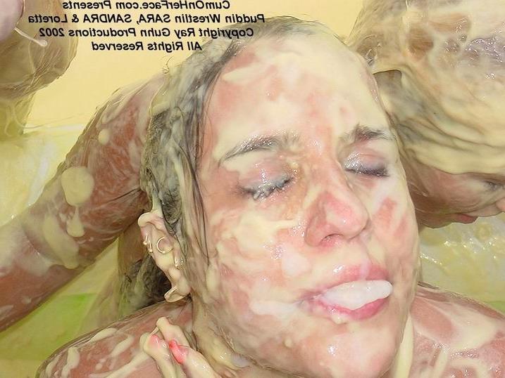 16P Pudding wrestling and cumshot