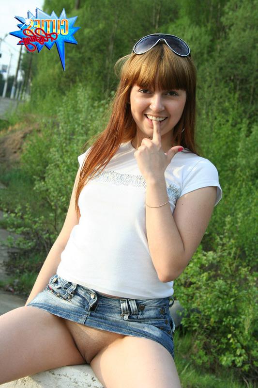 16P Teen beauty hits railway crossing and strips there
