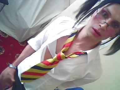 12P Slaggy tranny schoolgirl 