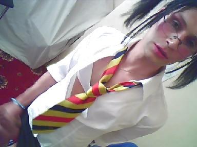 12P Slaggy tranny schoolgirl 