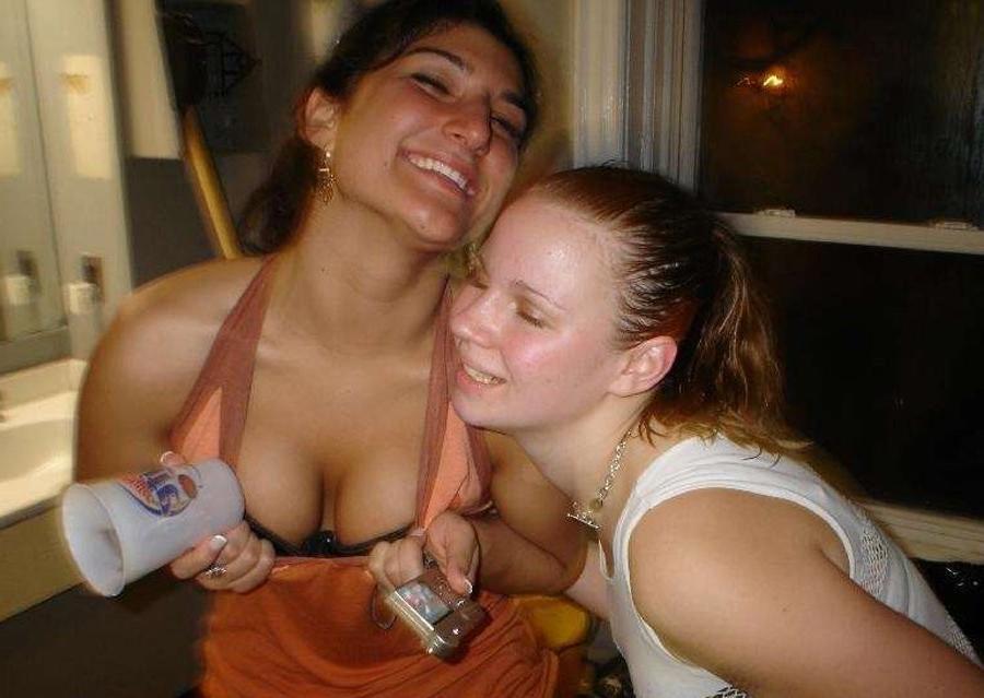 15P Drunk College Party Girls Flashing Perky Tits And Tight Pussies