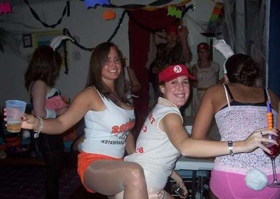 15P Drunk Naked College Girls Flashing Perky Tits At A Party