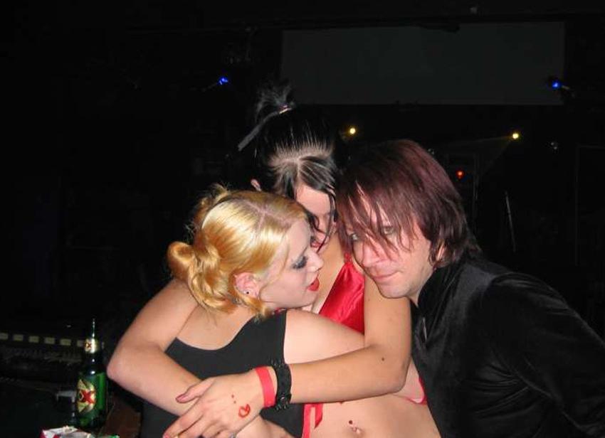 15P Drunk Goth Lesbian College Girls Trashed And Licking Pussy