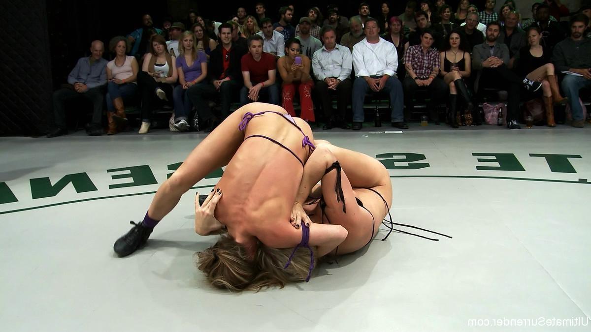 24P Real lesbian wrestling group fight where winners fuck losers
