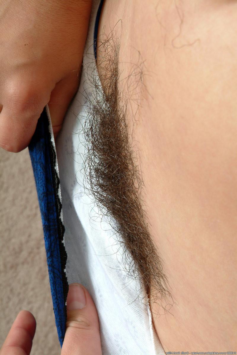 15P Curly and hairy bush amateur slut