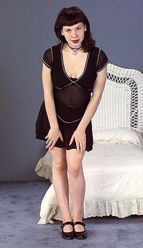 20P Beautiful legs in short black dress