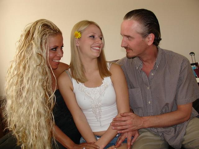 17P Young naive coed seduced into threesome ffm action